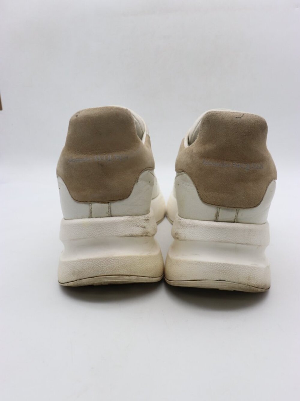 Alexander McQueen Oversized Runner Men's Size EU 44 White Leather Sneakers - Picture 5 of 15